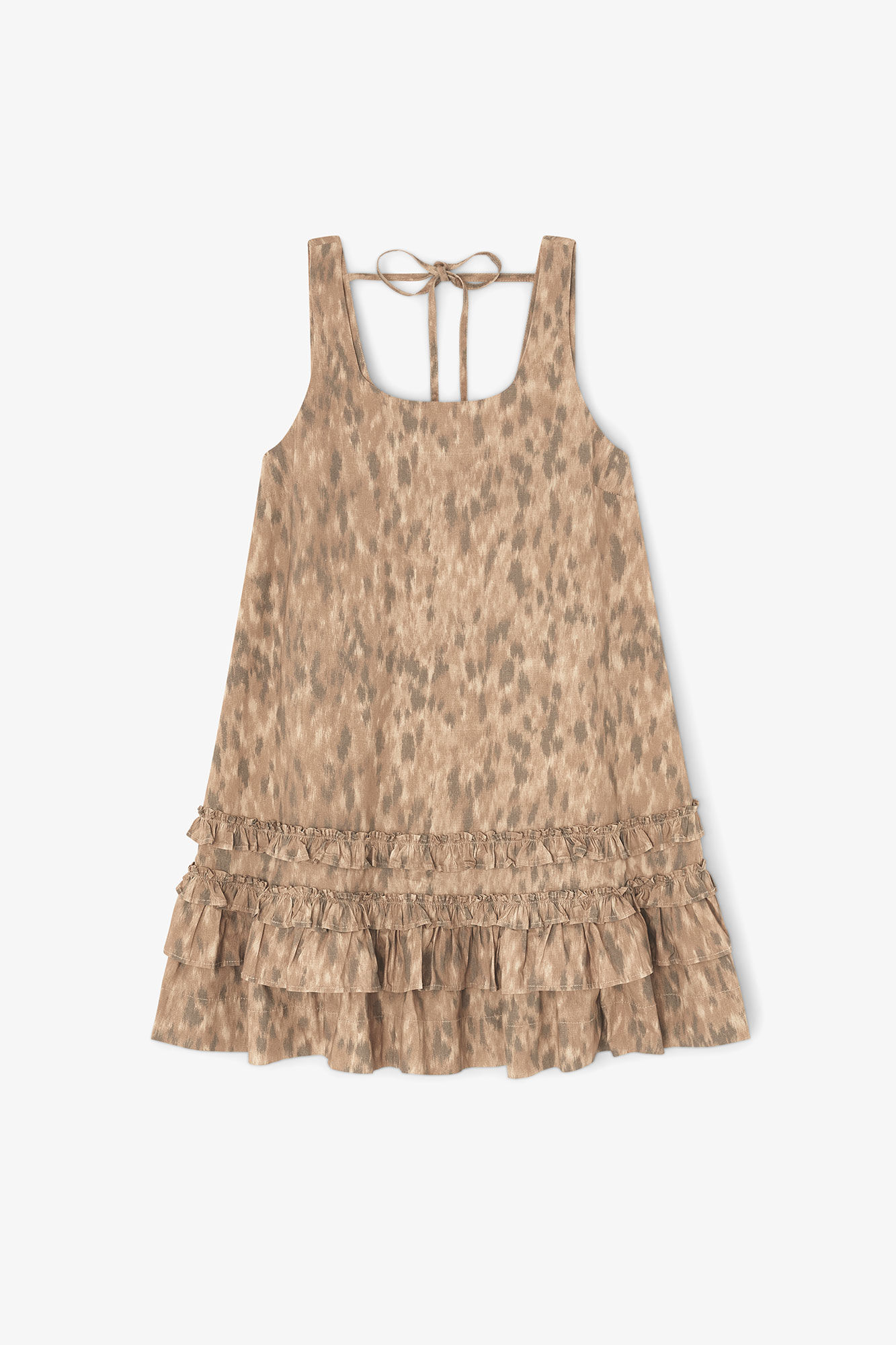 Vestido de algodón estampado